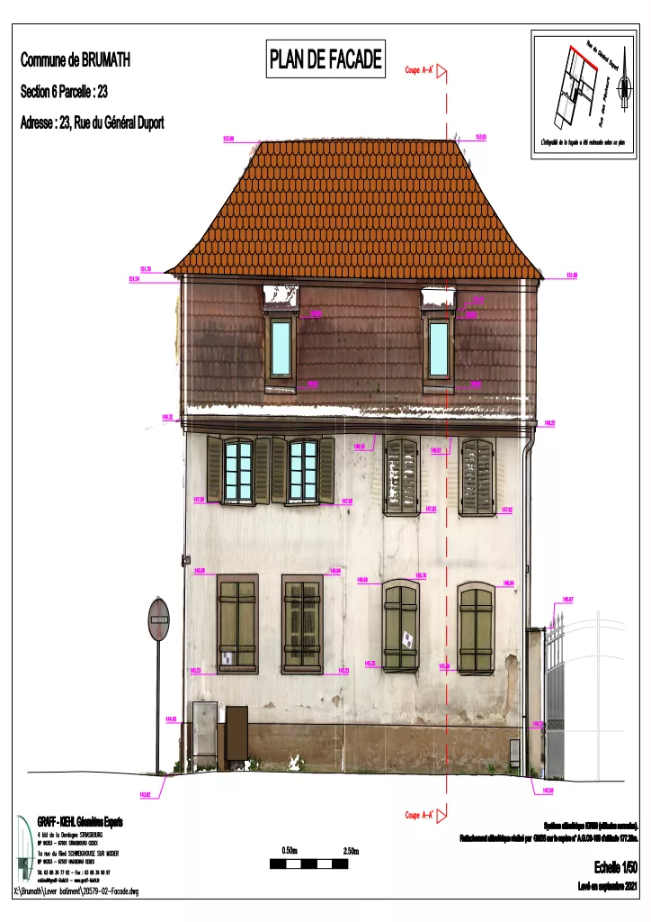 Relevé de bâtiment Géomètres Experts